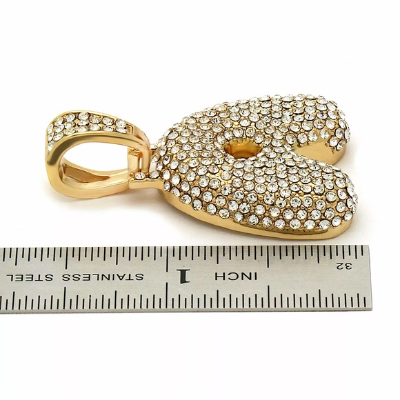 ☃️BOGO50%☃️🆕✨GOLD A ✨BUBBLE LETTER INITIAL NECKLACE - Picture 4 of 15